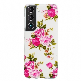 Θήκη Samsung Galaxy S22 5G Φθορίζοντα Λουλούδια Ελευθερίας