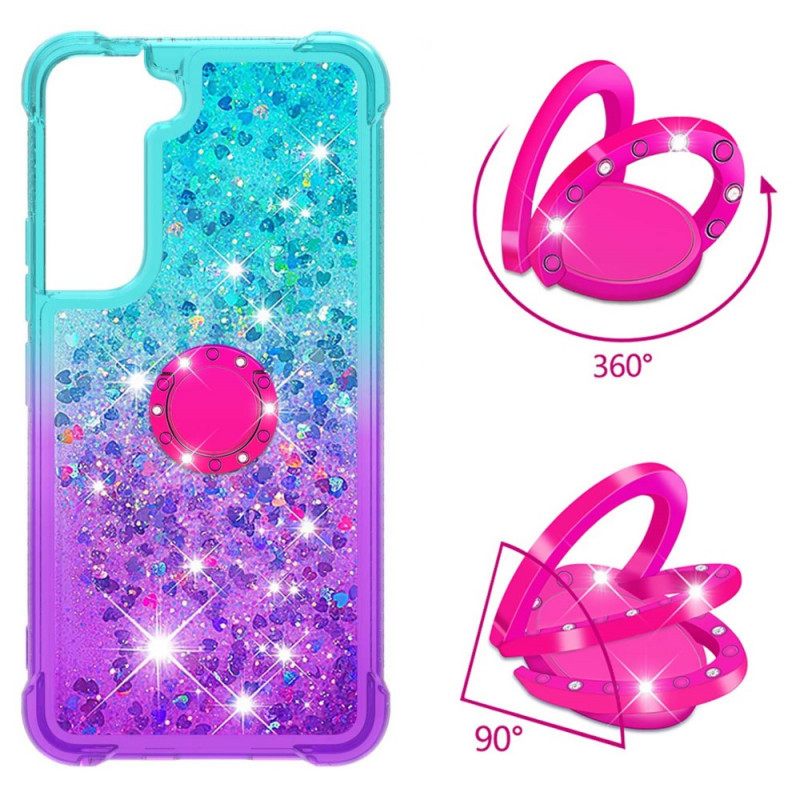 Θήκη Samsung Galaxy S22 5G Glitter Ring-support