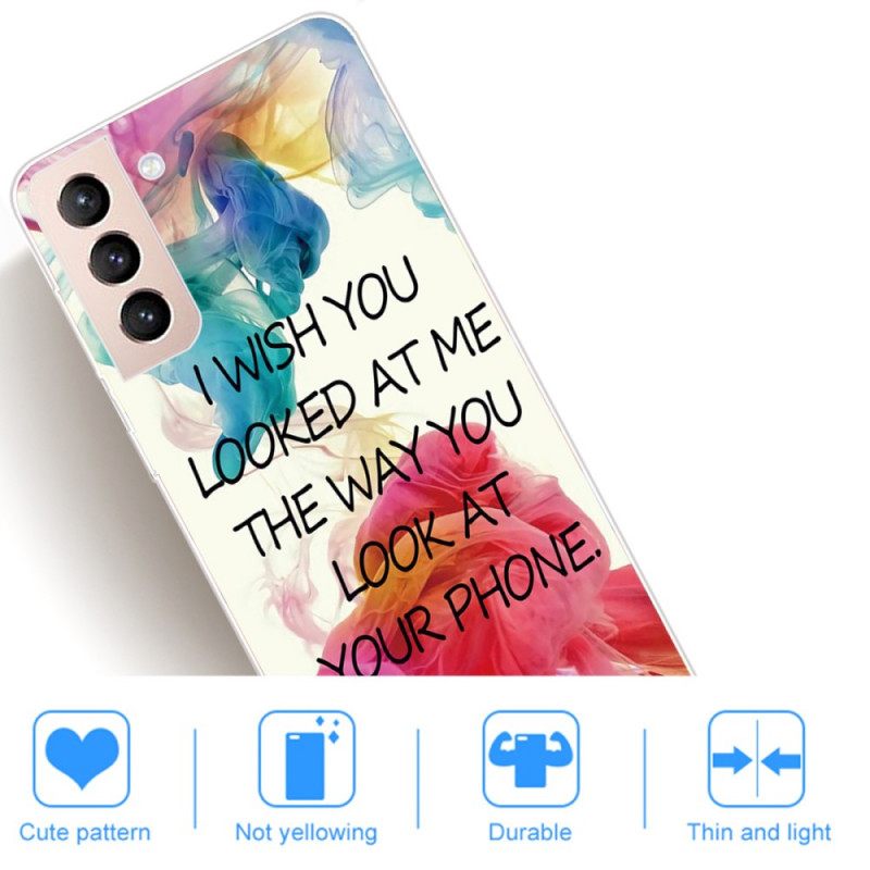 Θήκη Samsung Galaxy S22 5G Μακάρι Να Με Κοιτούσες
