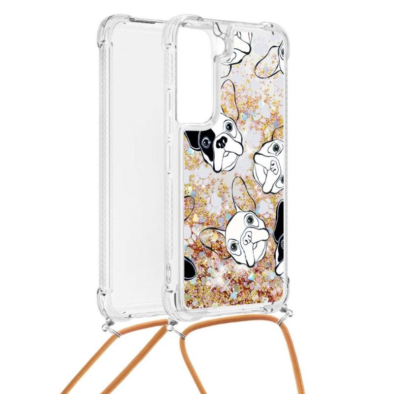 Θήκη Samsung Galaxy S22 5G με κορδονι Κορδόνι Με Πούλιες Σκύλου
