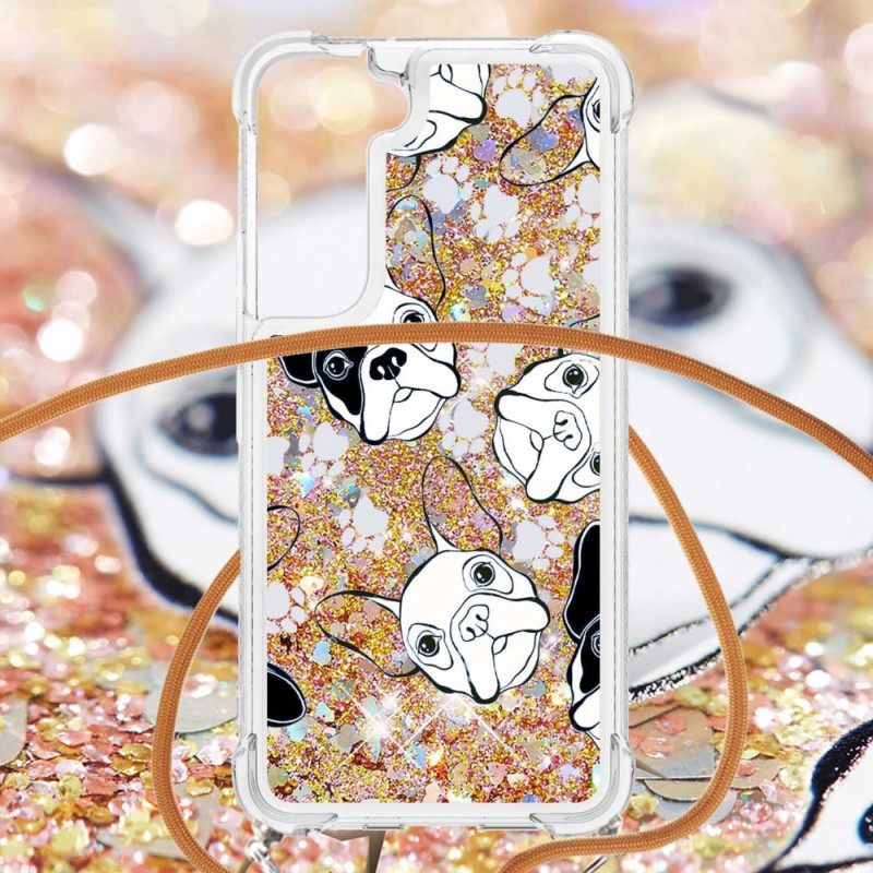 Θήκη Samsung Galaxy S22 5G με κορδονι Κορδόνι Με Πούλιες Σκύλου