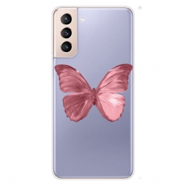Θήκη Samsung Galaxy S22 5G Ροζ Σωλήνας Πεταλούδας