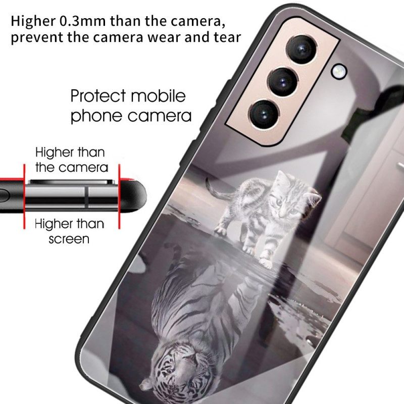 Θήκη Samsung Galaxy S22 5G Σκληρυμένο Γυαλί Ερνέστος Ο Τίγρης