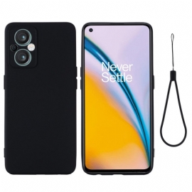 Θήκη Oppo Reno 8 Lite με κορδονι Λουράκι Υγρής Σιλικόνης