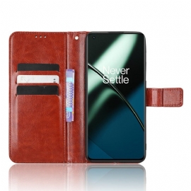 Κάλυμμα OnePlus 11 5G Λαμπερό Ψεύτικο Δέρμα