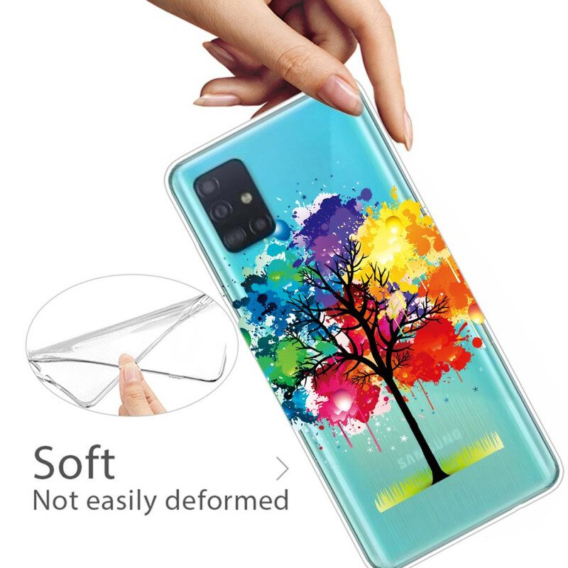 θηκη κινητου Samsung Galaxy A71 Δέντρο Ακουαρέλας Χωρίς Ραφή