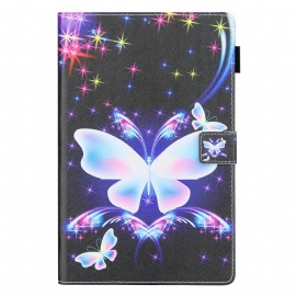 δερματινη θηκη Samsung Galaxy Tab A7 Lite Αστέρια Πεταλούδες