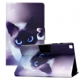 δερματινη θηκη Samsung Galaxy Tab A7 Lite Γάτα Blue Eyes