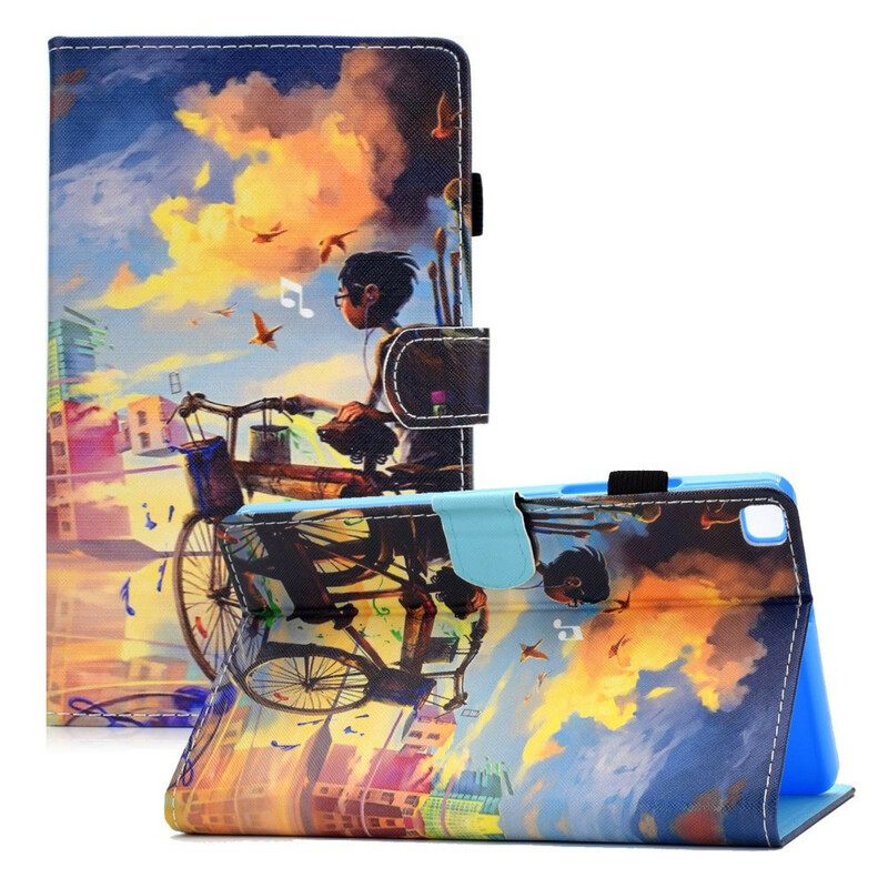 Κάλυμμα Samsung Galaxy Tab A7 Lite Bike Art