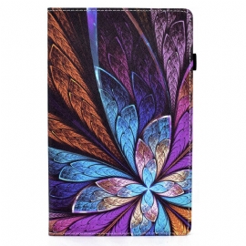 Θήκη Flip Samsung Galaxy Tab A7 Lite Αφηρημένο Λουλούδι