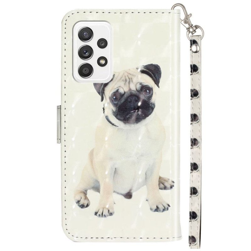δερματινη θηκη Samsung Galaxy A53 5G με κορδονι Thong Dog