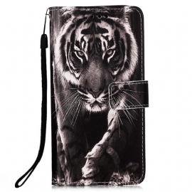 Κάλυμμα Samsung Galaxy A53 5G με κορδονι Strappy Night Tiger