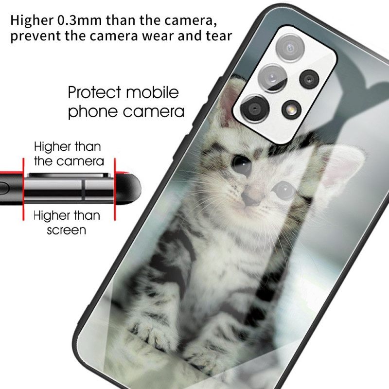 θηκη κινητου Samsung Galaxy A53 5G Kitten Tempered Glass