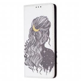 θηκη κινητου Samsung Galaxy A53 5G Θήκη Flip Όμορφα Μαλλιά
