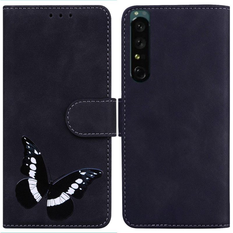 Θήκη Flip Sony Xperia 1 IV Vintage Πεταλούδα
