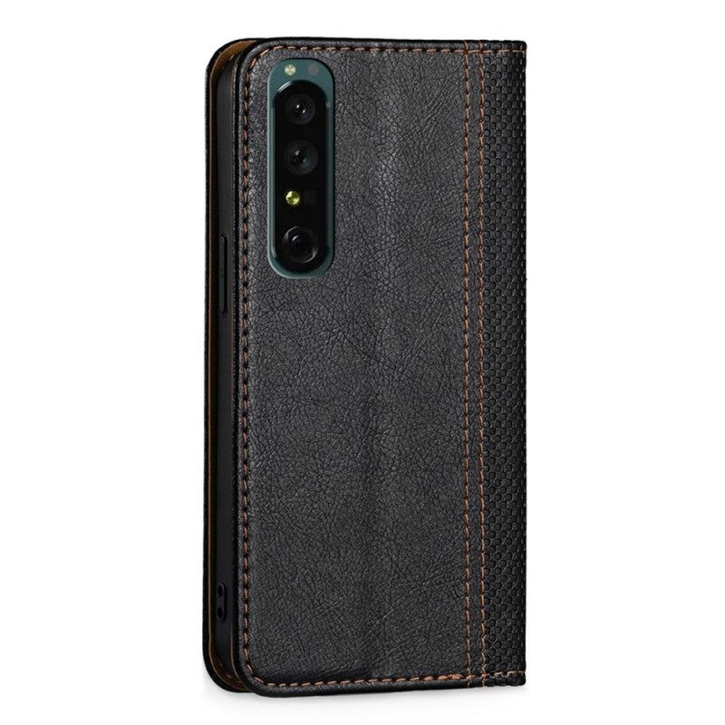 θηκη κινητου Sony Xperia 1 IV Θήκη Flip Vintage Faux Δέρμα