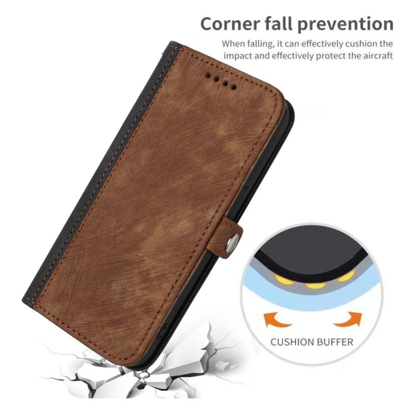 Δερματινη Θηκη Realme C61 Δίχρωμο Εφέ Σουέτ