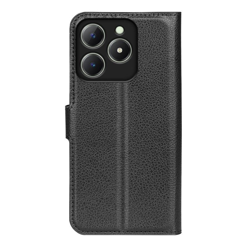 Δερματινη Θηκη Realme C61 Κλασικό Faux Δέρμα Lychee Σιλικόνης