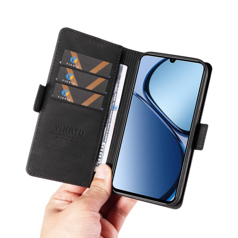 Δερματινη Θηκη Realme C61 Yikatu Rivet Σιλικόνης