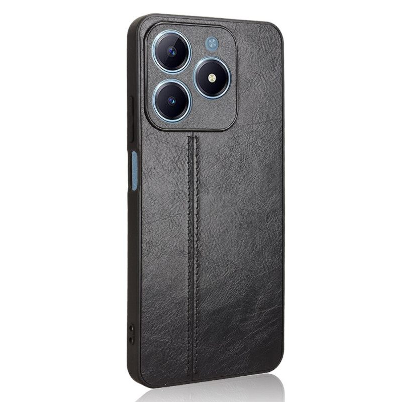 Κάλυμμα Realme C61 Ραμμένο Δέρμα Σιλικόνης