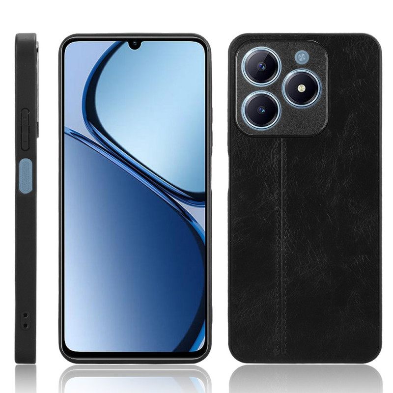 Κάλυμμα Realme C61 Ραμμένο Δέρμα Σιλικόνης