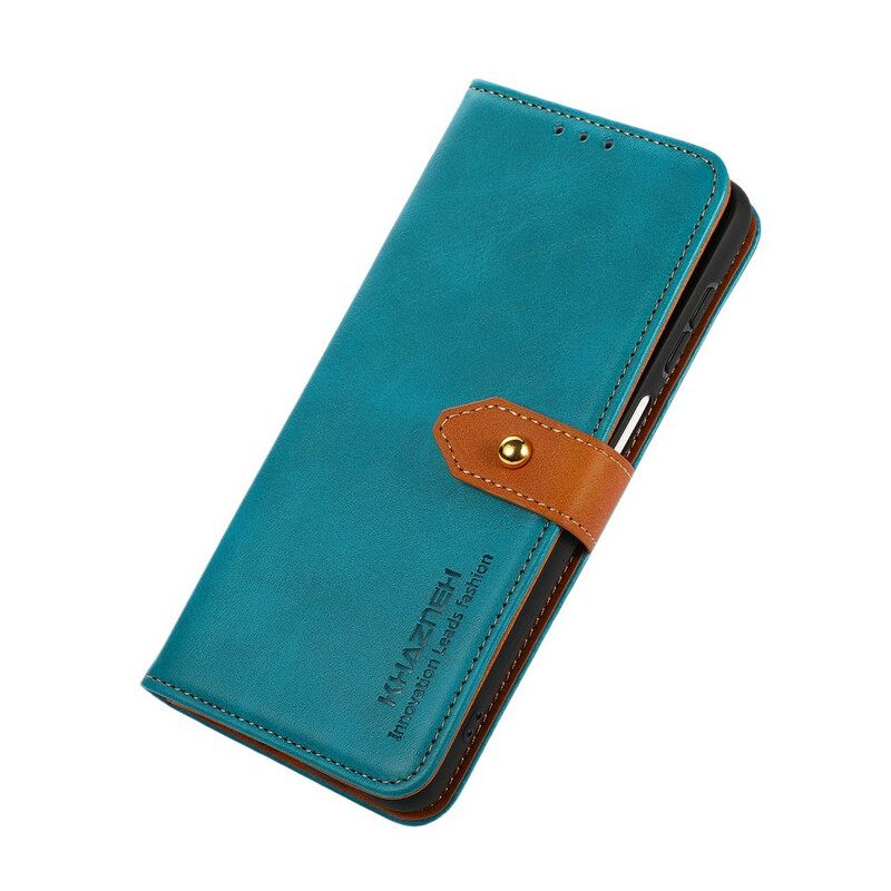 Κάλυμμα Samsung Galaxy S21 FE Faux Δέρμα Με Λουράκι Khazneh