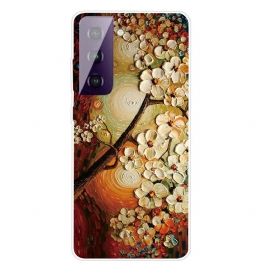 Θήκη Samsung Galaxy S21 FE Εύκαμπτα Λουλούδια