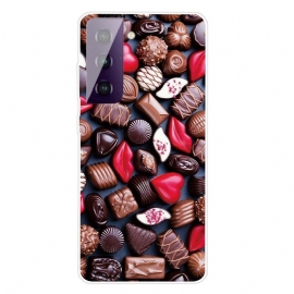 Θήκη Samsung Galaxy S21 FE Εύκαμπτη Σοκολάτα