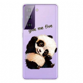 Θήκη Samsung Galaxy S21 FE Panda Give Me Five