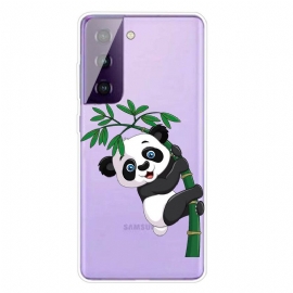 Θήκη Samsung Galaxy S21 FE Panda On Bamboo