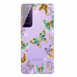 Θήκη Samsung Galaxy S21 FE Σχεδιασμός Πεταλούδων