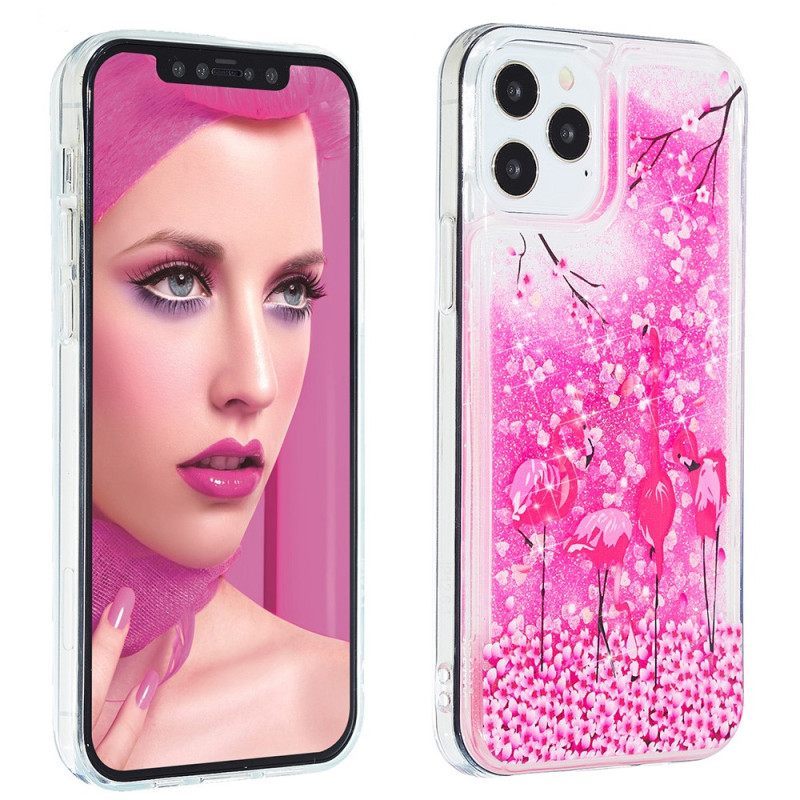 Θήκη iPhone 15 Pro Max Flamingo Glitter