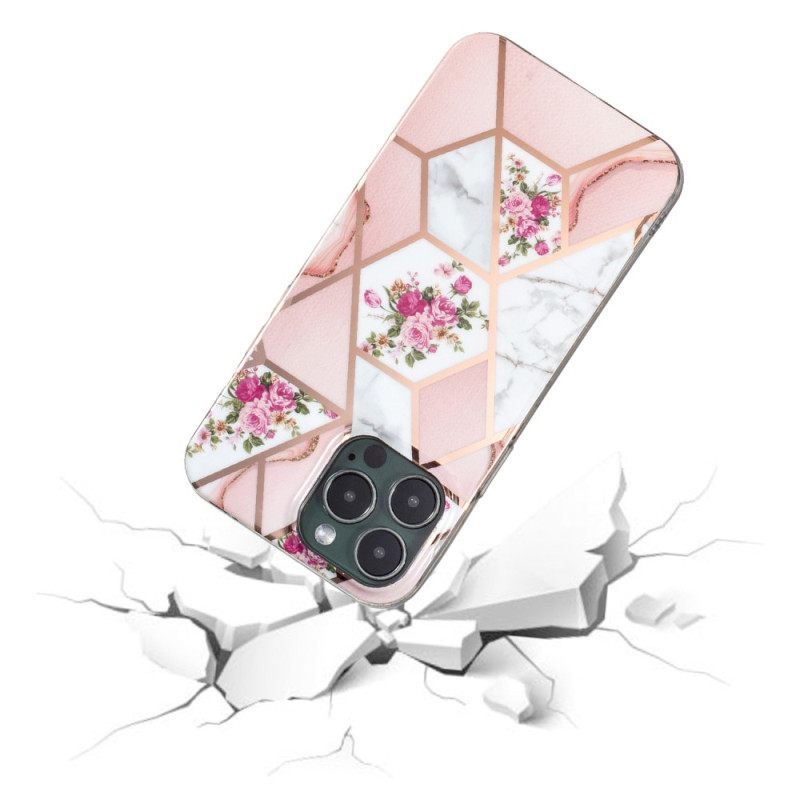 Θήκη iPhone 15 Pro Max Floral Marble