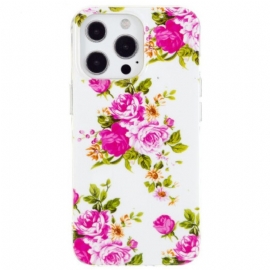 θηκη κινητου iPhone 15 Pro Max Φθορίζοντα Λουλούδια