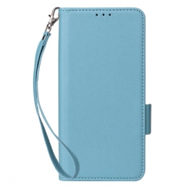 Δερματινη Θηκη Xiaomi Redmi Note 14s Εξαιρετικά Λεπτό Με Λουράκι Σιλικόνης