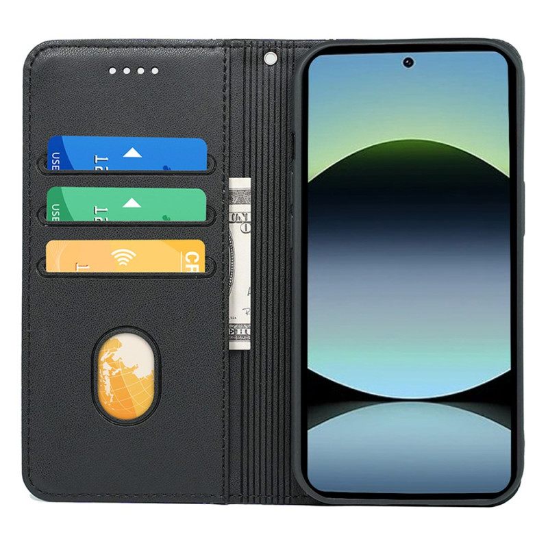 Δερματινη Θηκη Xiaomi Redmi Note 14s Ριγέ Με Λουρί