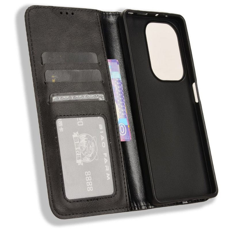 Δερματινη Θηκη Xiaomi Redmi Note 14s Στυλ Vintage Σιλικόνης