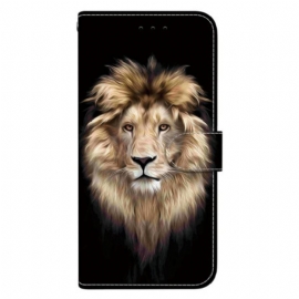 Δερματινη Θηκη Xiaomi Redmi Note 14s Σχέδιο Λιονταριού