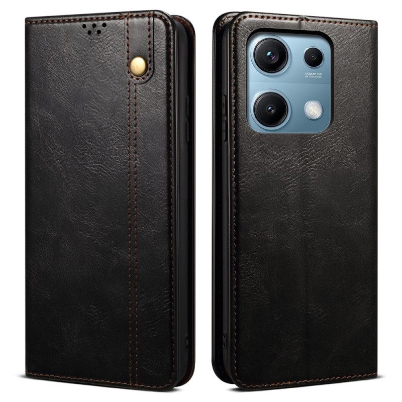 Δερματινη Θηκη Xiaomi Redmi Note 14s Θήκες Κινητών Κερωμένο Δέρμα Από Τεχνητό Δέρμα