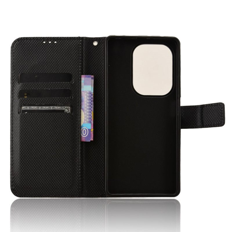 Θηκη Κινητου Xiaomi Redmi Note 14s Υφασμάτινο Δέρμα Από Τεχνητό Δέρμα