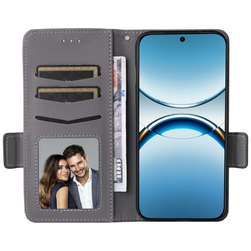 Δερματινη Θηκη Oppo Find X8 Λουρί Με Τεχνητό Δέρμα Lychee Σιλικόνης