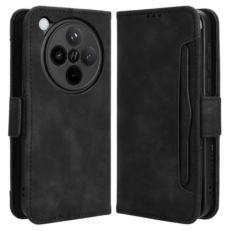 Δερματινη Θηκη Oppo Find X8 Πολλαπλή Κάρτα Σιλικόνης