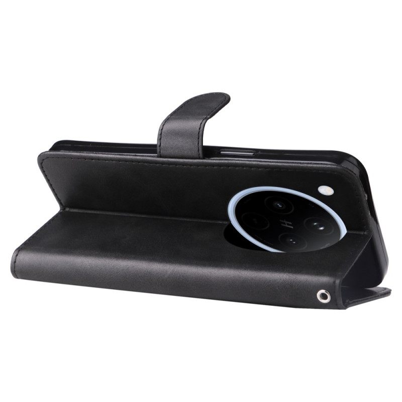 Δερματινη Θηκη Oppo Find X8 Τσέπη Με Φερμουάρ Σιλικόνης