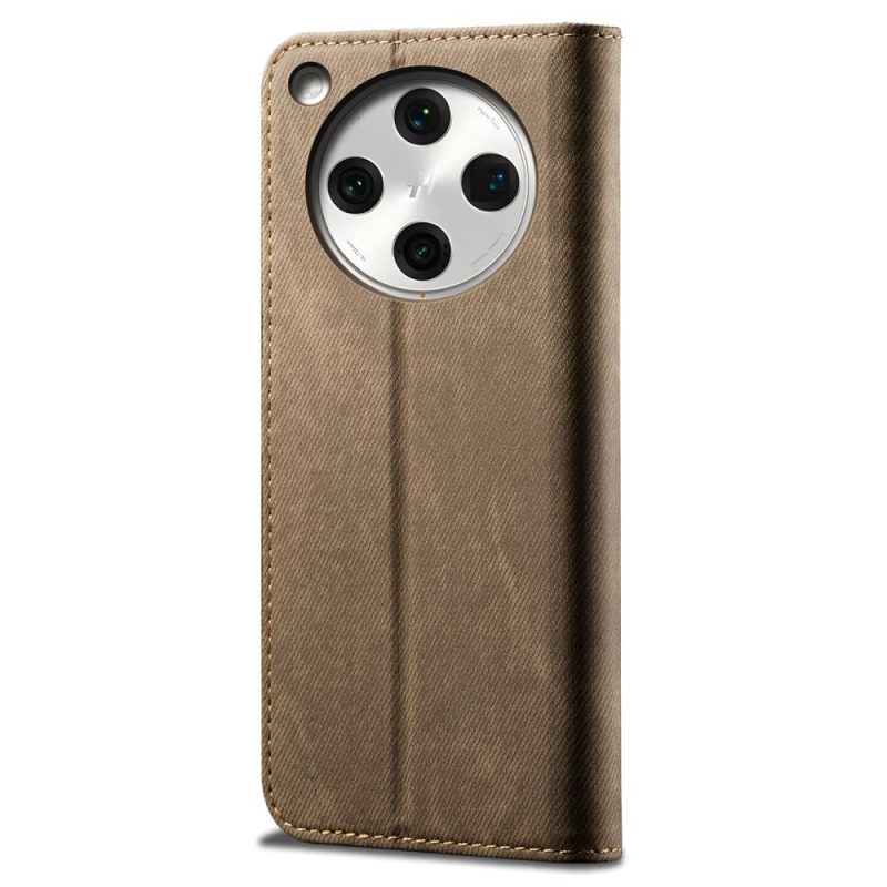 Δερματινη Θηκη Oppo Find X8 Ύφασμα Τζιν