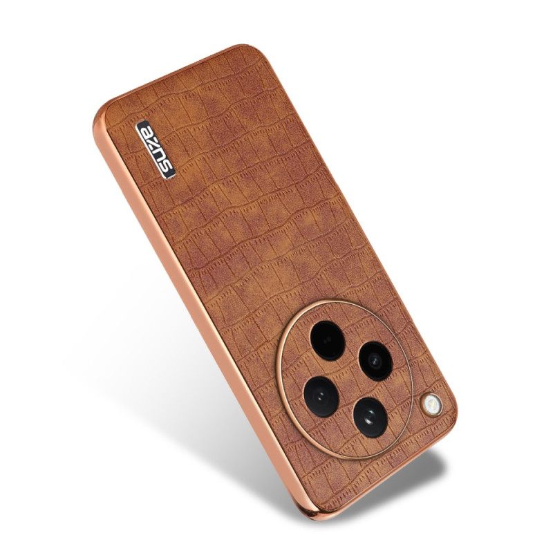 Κάλυμμα Oppo Find X8 Στυλ Κροκόδειλου Azns