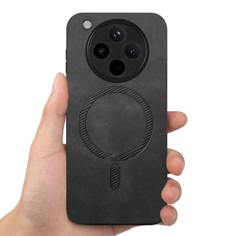 Κάλυμμα Oppo Find X8 Συμβατό Με Magsafe Με Δερμάτινο Εφέ