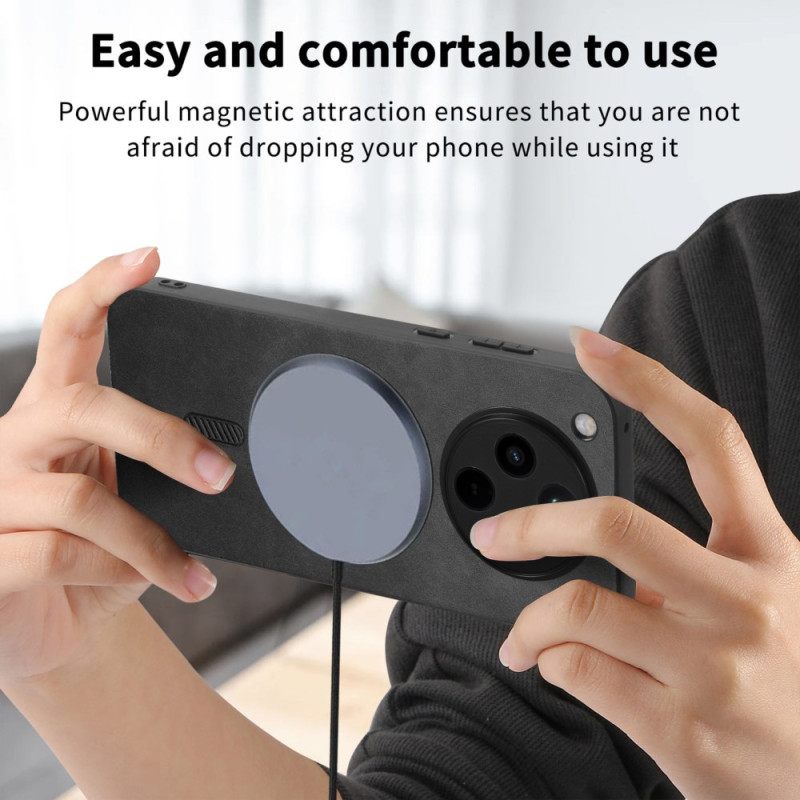 Κάλυμμα Oppo Find X8 Συμβατό Με Magsafe Με Δερμάτινο Εφέ