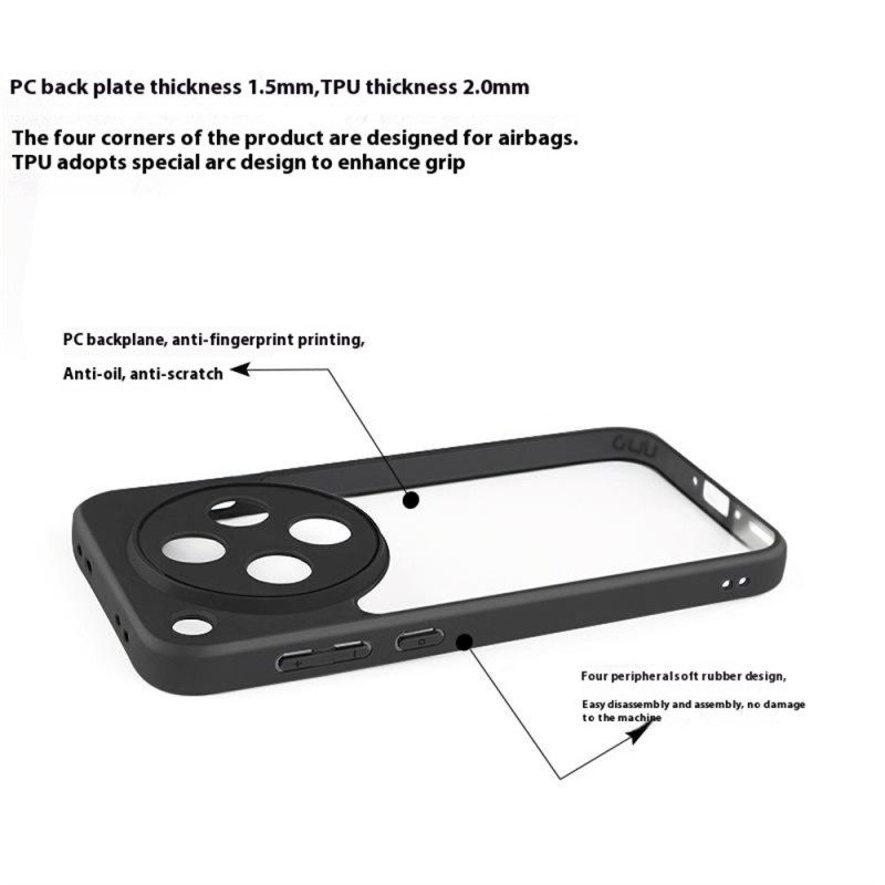 Κάλυμμα Oppo Find X8 Θήκες Κινητών Υβριδικό Διαφανές