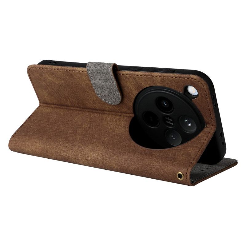 Θηκη Κινητου Oppo Find X8 Προστασία Rfid Με Εφέ Σουέτ