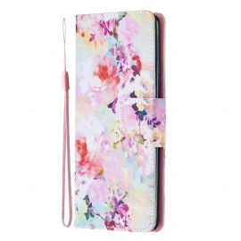 Κάλυμμα Samsung Galaxy A51 5G με κορδονι Vintage Strappy Floralies